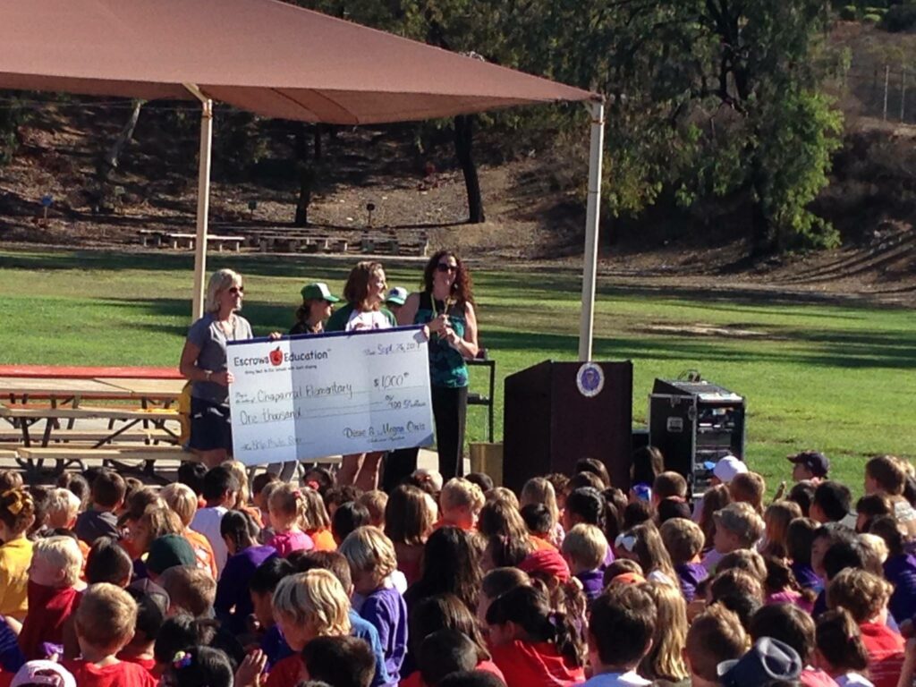 donating $1,000 to poway unified school district